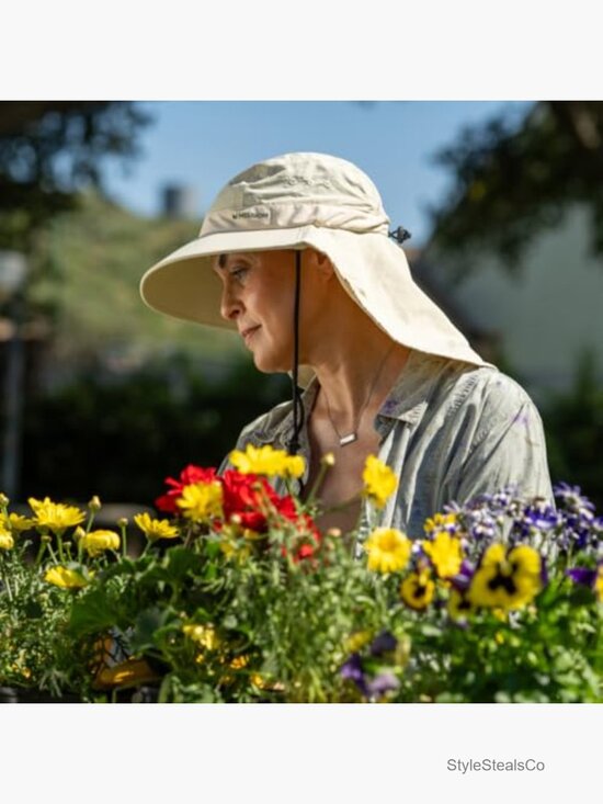 UPF 50 Sun Hat Wide Brim Cooling Technology Adjustable Outdoor Hiking Fishing main image 6